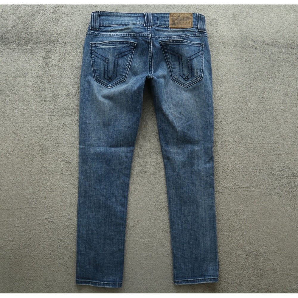 VIGOSS Studio Jeans Women's 3/4 Low-Rise Thompson Skinny 29" Inseam Distressed - Picture 13 of 16